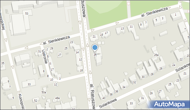 Inowrocław, Aleja Ratuszowa, 15, mapa Inowrocławia