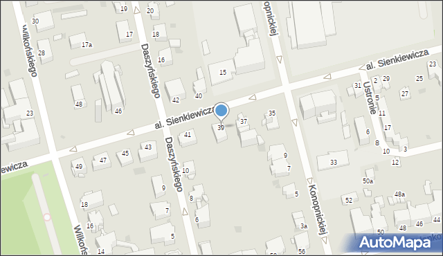 Inowrocław, Aleja Sienkiewicza Henryka, 39, mapa Inowrocławia