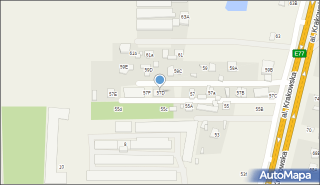 Jabłonowo, Aleja Krakowska, 57D, mapa Jabłonowo