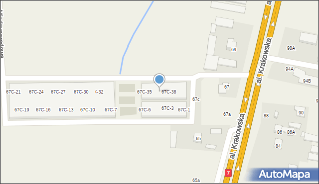 Jabłonowo, Aleja Krakowska, 67C-37, mapa Jabłonowo
