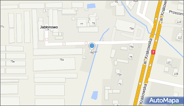 Jabłonowo, Aleja Krakowska, 75C, mapa Jabłonowo