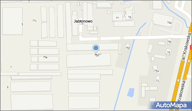 Jabłonowo, Aleja Krakowska, 75d, mapa Jabłonowo