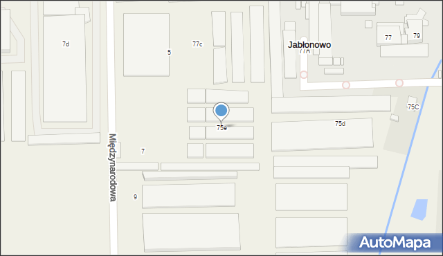 Jabłonowo, Aleja Krakowska, 75e, mapa Jabłonowo