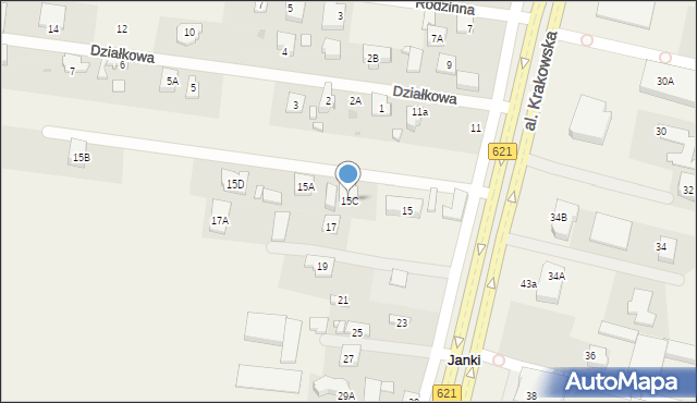 Janki, Aleja Krakowska, 15C, mapa Janki