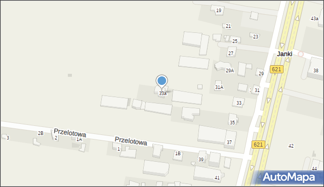 Janki, Aleja Krakowska, 33a, mapa Janki