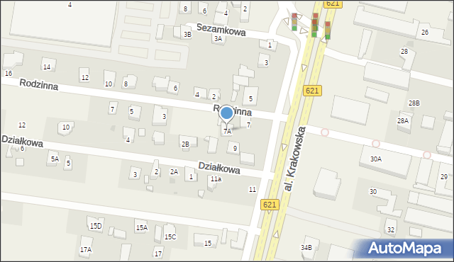 Janki, Aleja Krakowska, 7A, mapa Janki