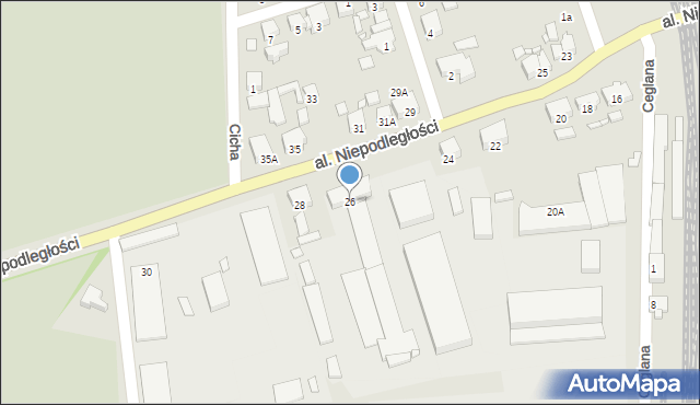 Jarocin, Aleja Niepodległości, 26, mapa Jarocin