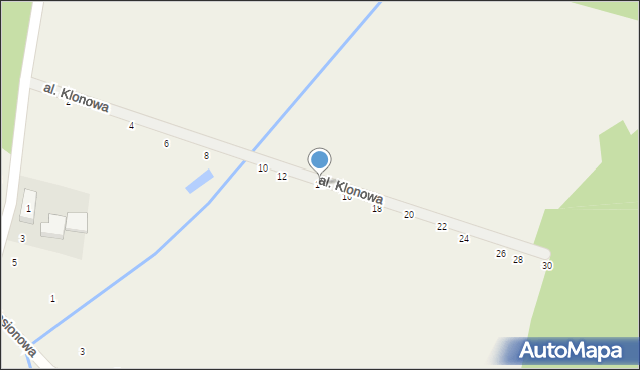 Jary, Aleja Klonowa, 14, mapa Jary