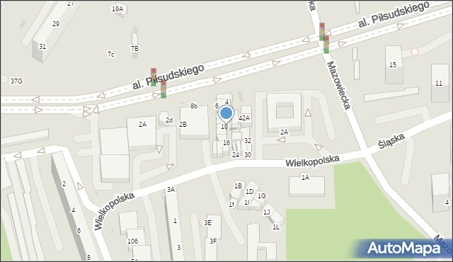 Jastrzębie-Zdrój, Aleja Piłsudskiego Józefa, marsz., 12, mapa Jastrzębie-Zdrój