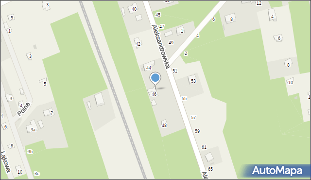 Jedlicze A, Aleksandrowska, 44a, mapa Jedlicze A