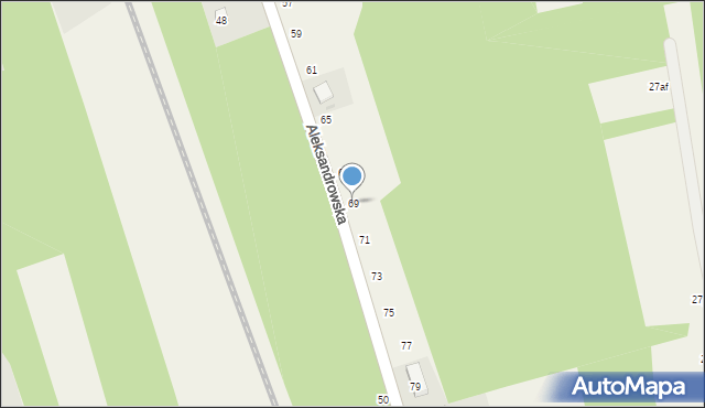 Jedlicze A, Aleksandrowska, 69, mapa Jedlicze A