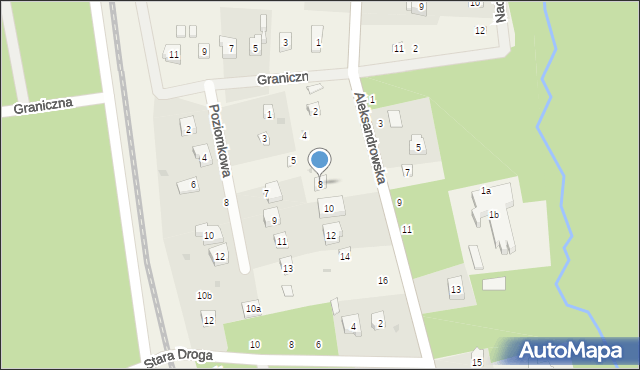 Jedlicze A, Aleksandrowska, 8, mapa Jedlicze A