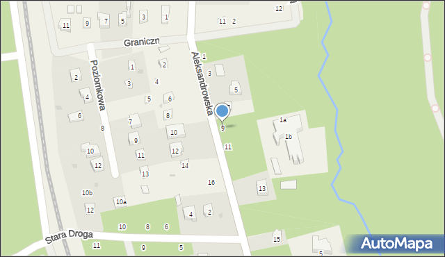 Jedlicze A, Aleksandrowska, 9, mapa Jedlicze A