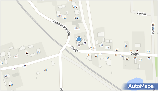 Jedlicze A, Aleksandrowska, 99, mapa Jedlicze A