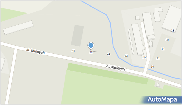 Jelcz-Laskowice, Aleja Młodych, 46, mapa Jelcz-Laskowice