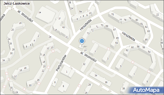 Jelcz-Laskowice, Aleja Wolności, 1j, mapa Jelcz-Laskowice