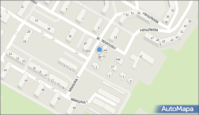 Jelcz-Laskowice, Aleja Wolności, 46, mapa Jelcz-Laskowice