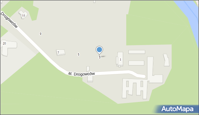Józefów, Aleja Drogowców, 3, mapa Józefów