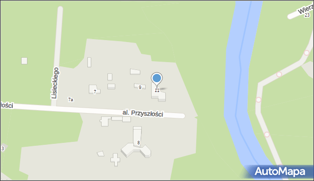 Józefów, Aleja Przyszłości, 11, mapa Józefów