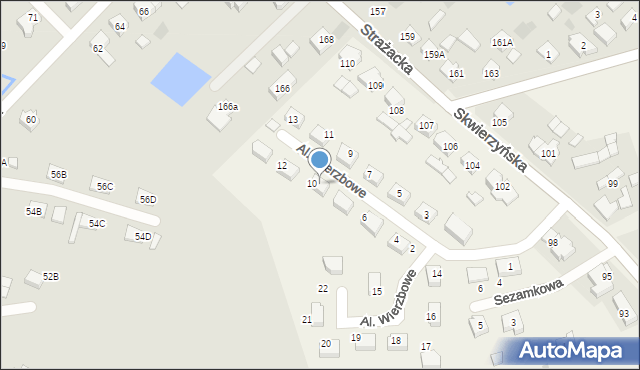 Karnin, Aleje Wierzbowe, 8, mapa Karnin