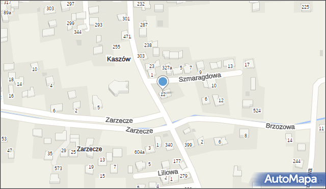 Kaszów, Aleja Kaszowska, 15, mapa Kaszów