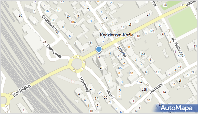 Kędzierzyn-Koźle, Aleja Jana Pawła II, 4, mapa Kędzierzyna-Koźle