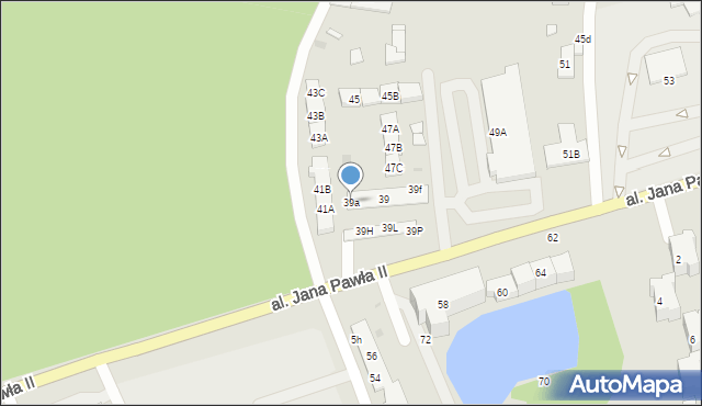 Kędzierzyn-Koźle, Aleja Jana Pawła II, 39a, mapa Kędzierzyna-Koźle