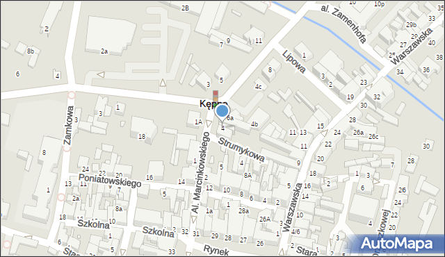 Kępno, Aleje Marcinkowskiego, 4, mapa Kępno