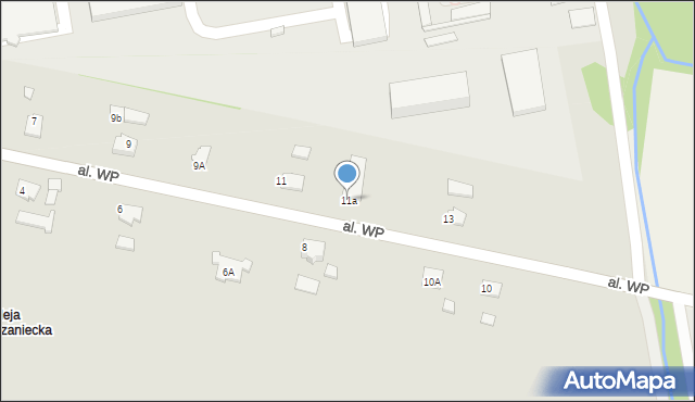 Kęty, Aleja Wojska Polskiego, 11a, mapa Kęty