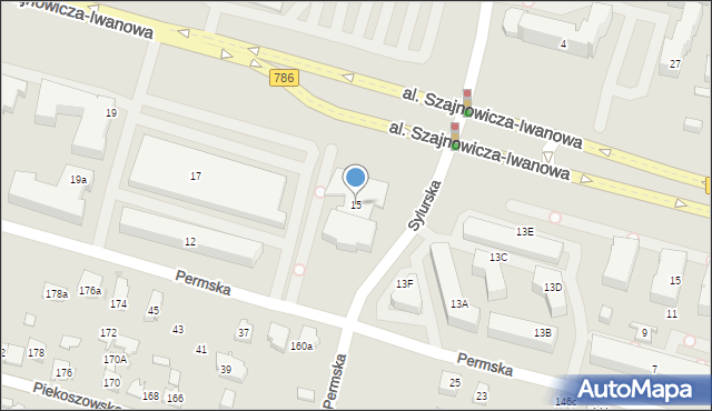 Kielce, Aleja Szajnowicza-Iwanowa Jerzego, 15, mapa Kielc