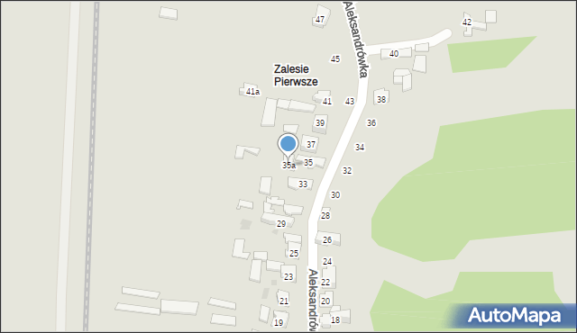 Kielce, Aleksandrówka, 35a, mapa Kielc