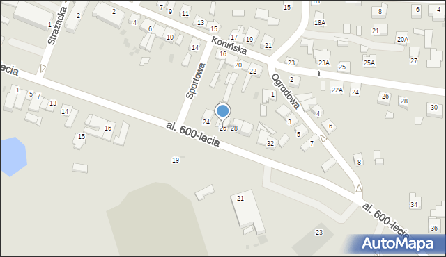 Kleczew, Aleja 600-lecia, 26, mapa Kleczew