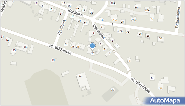 Kleczew, Aleja 600-lecia, 32, mapa Kleczew