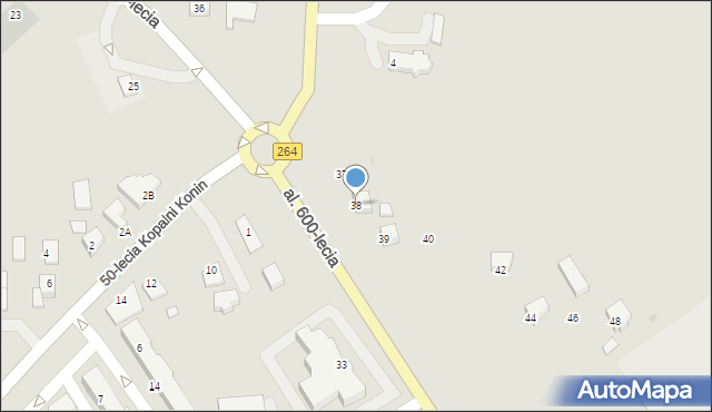 Kleczew, Aleja 600-lecia, 38, mapa Kleczew