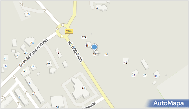 Kleczew, Aleja 600-lecia, 39, mapa Kleczew