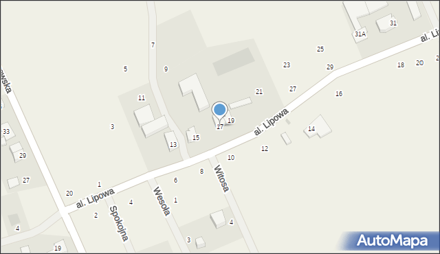 Kniewo, Aleja Lipowa, 17, mapa Kniewo