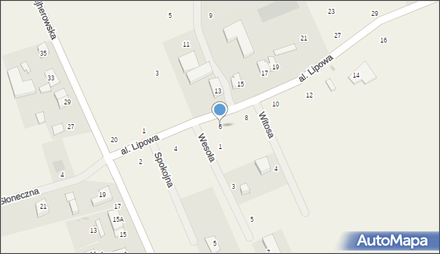 Kniewo, Aleja Lipowa, 6, mapa Kniewo
