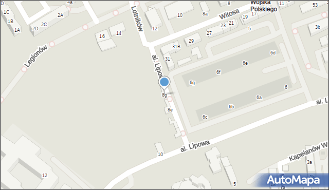 Knurów, Aleja Lipowa, 8g, mapa Knurów