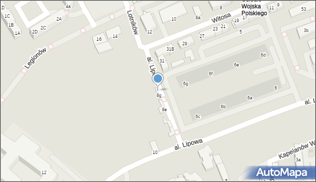 Knurów, Aleja Lipowa, 8h, mapa Knurów