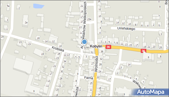 Kobylin, Aleje Powstańców Wielkopolskich, 3, mapa Kobylin