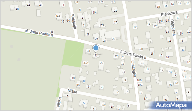 Kobyłka, Aleja Jana Pawła II, 31, mapa Kobyłka