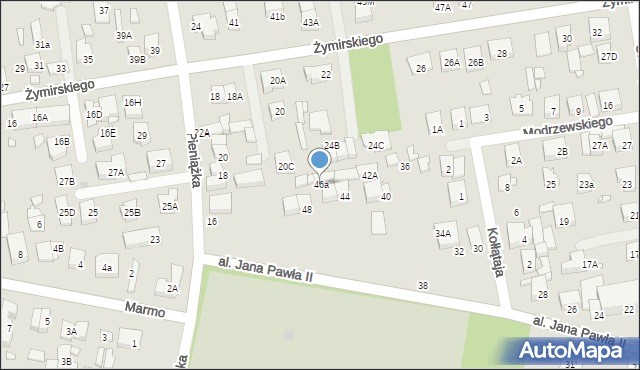 Kobyłka, Aleja Jana Pawła II, 46a, mapa Kobyłka