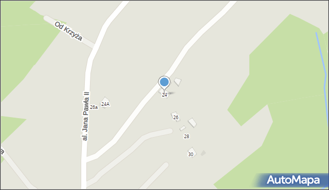 Kołaczyce, Aleja Jana Pawła II, 24, mapa Kołaczyce