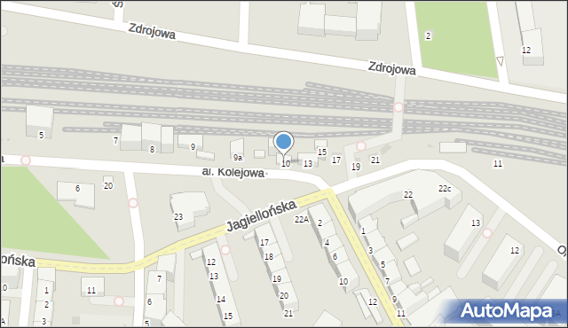 Kołobrzeg, Aleja Kolejowa, 11, mapa Kołobrzegu