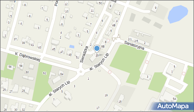 Komorów, Aleja Kasztanowa, 10, mapa Komorów