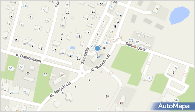 Komorów, Aleja Kasztanowa, 10A, mapa Komorów