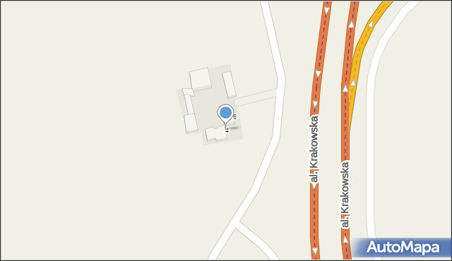 Kopana, Aleja Krakowska, 4, mapa Kopana