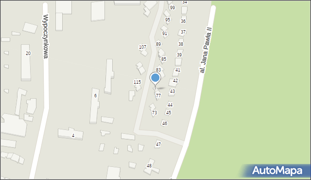 Koronowo, Aleja Jana Pawła II, 79, mapa Koronowo