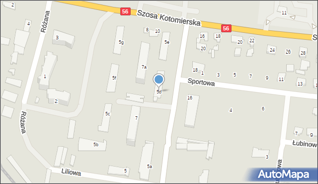 Koronowo, Aleje Wolności, 5d, mapa Koronowo