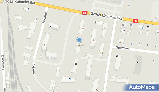 Koronowo, Aleje Wolności, 5f, mapa Koronowo